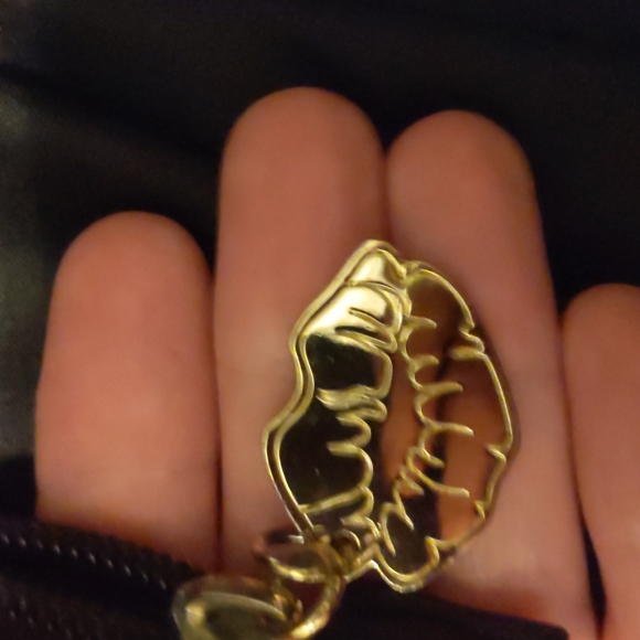 Betsey Johnson Pink & Black Rose Pattern Pop Punk Y2K Purse Black Fuzzy Pom Pom - Picture 11 of 17